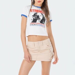 cargo mini skirt